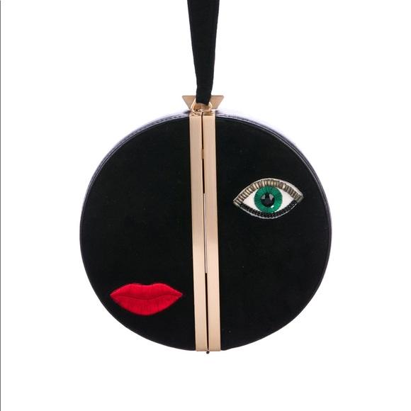 Diane von Furstenberg Handbags - Diane von Furstenberg Face Fetish Box Clutch